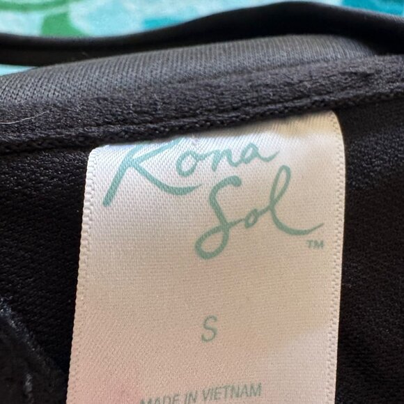 Kona Sol One-Piece Swimsuit Lace Trim Adjustable Straps Size Small - Picture 8 of 10